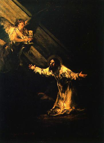 Francisco de Goya Cristo en el huerto de los olivos oil painting image